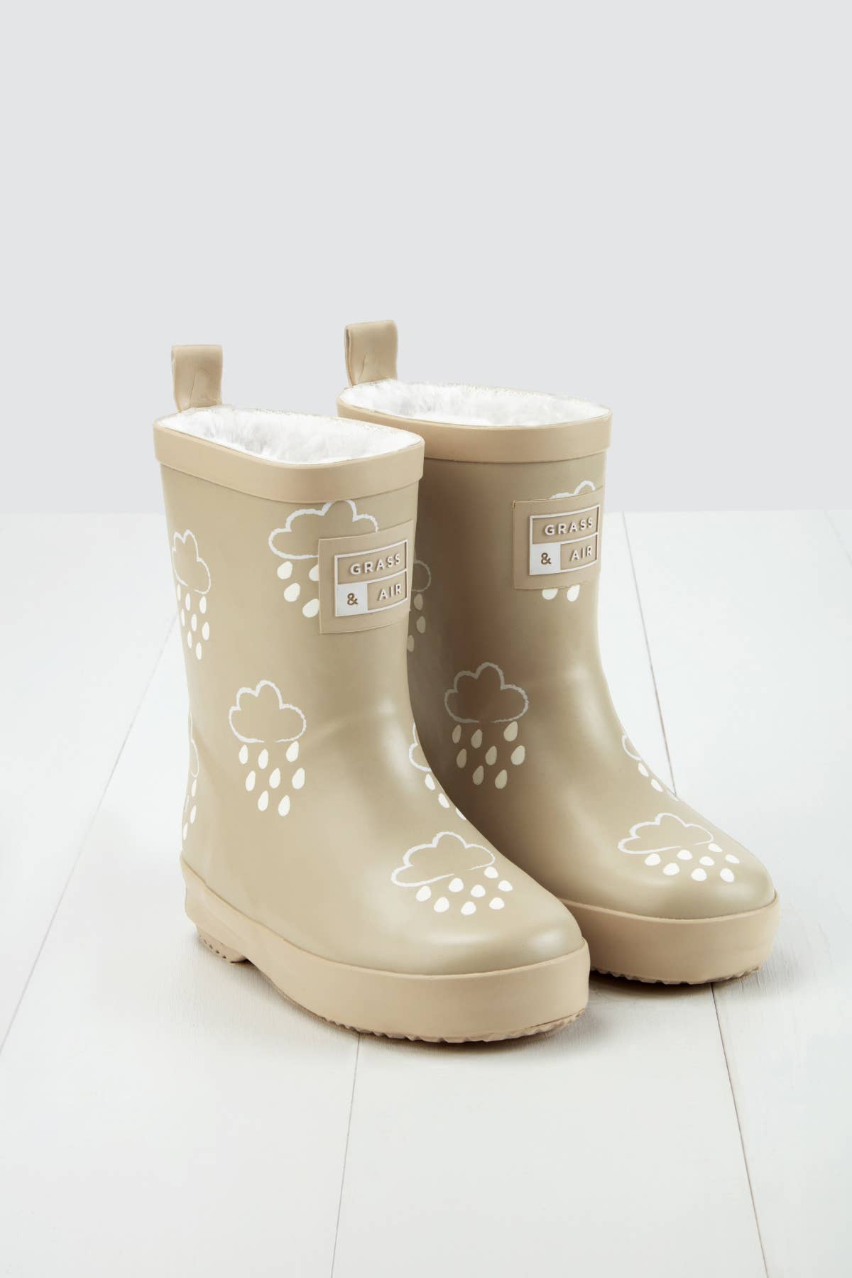 Grass & Air - Stone Colour - Changing Kids Winter Wellies: 5 infant Grass & Air - enjoykidsus