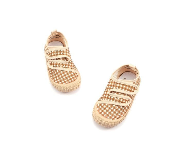 GRECH &amp; CO. Play Shoes | Recycled Mesh - Sienna Gingham Grech &amp; Co