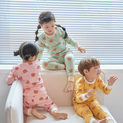 Grosmimi - BabyRabbit Teddy Bear Long Sleeve Set: Yellow Grosmimi