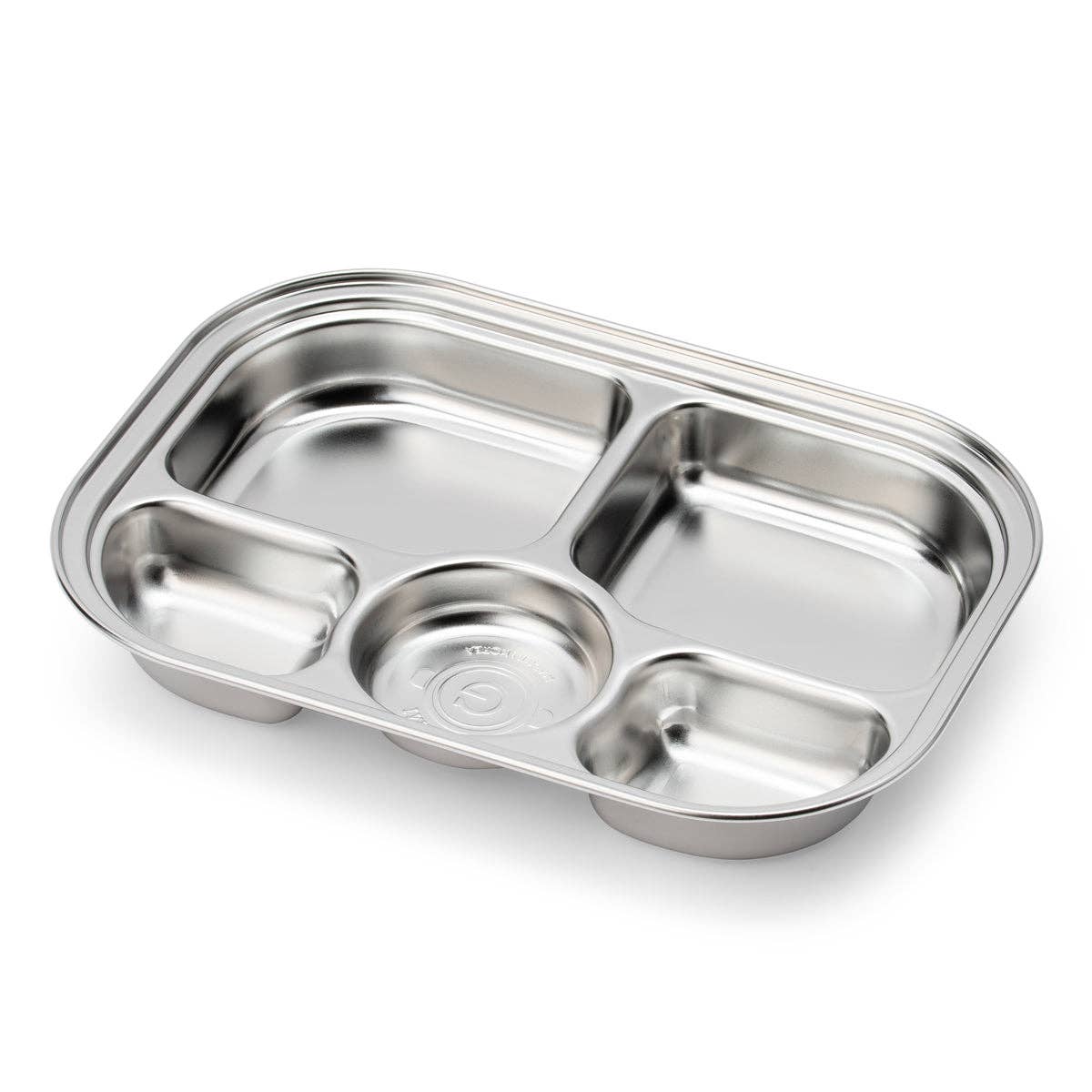 Grosmimi Stainless Steel Food Tray with 5 Compartment: Without suction Grosmimi - enjoykidsus