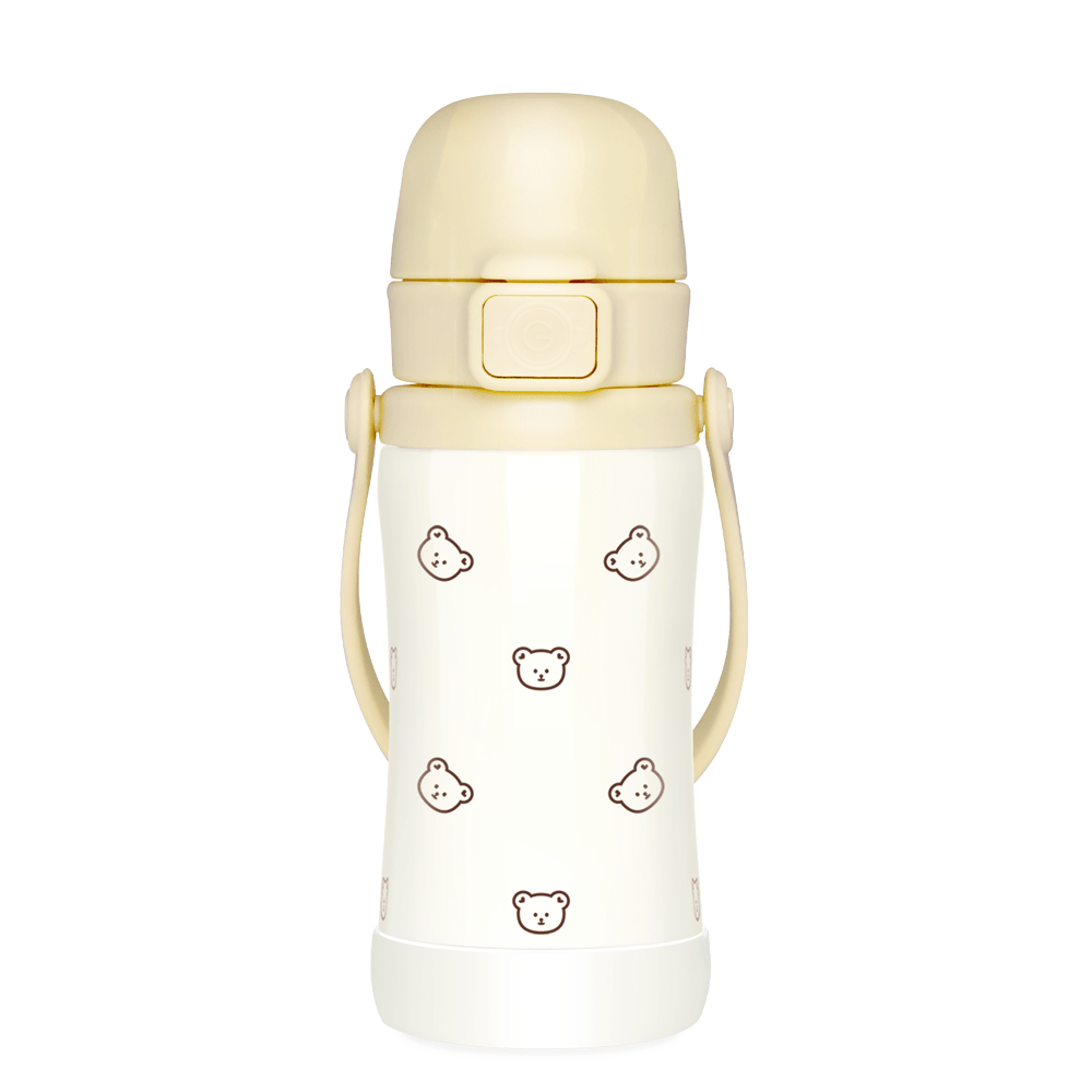 Grosmimi Stainless Steel Tumbler - 10oz (300ml): Bear Butter Grosmimi