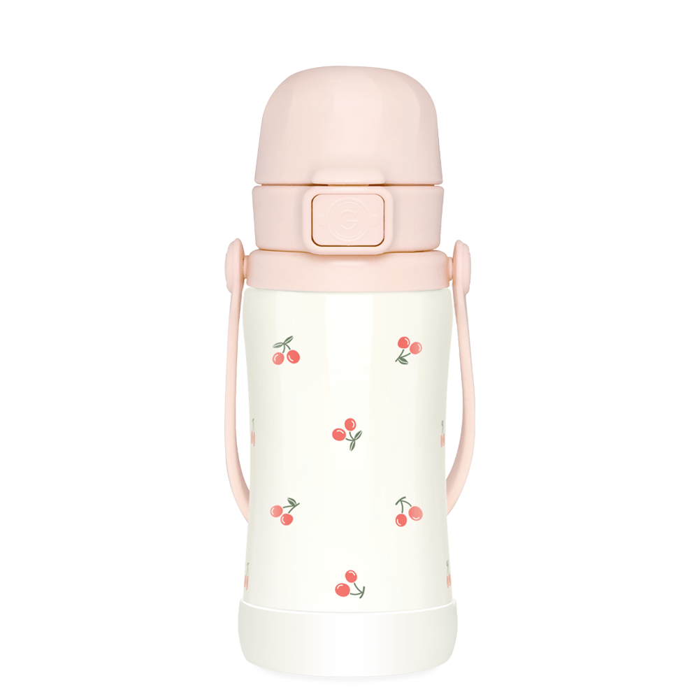 Grosmimi Stainless Steel Tumbler - 10oz (300ml): Cherry Peach Grosmimi