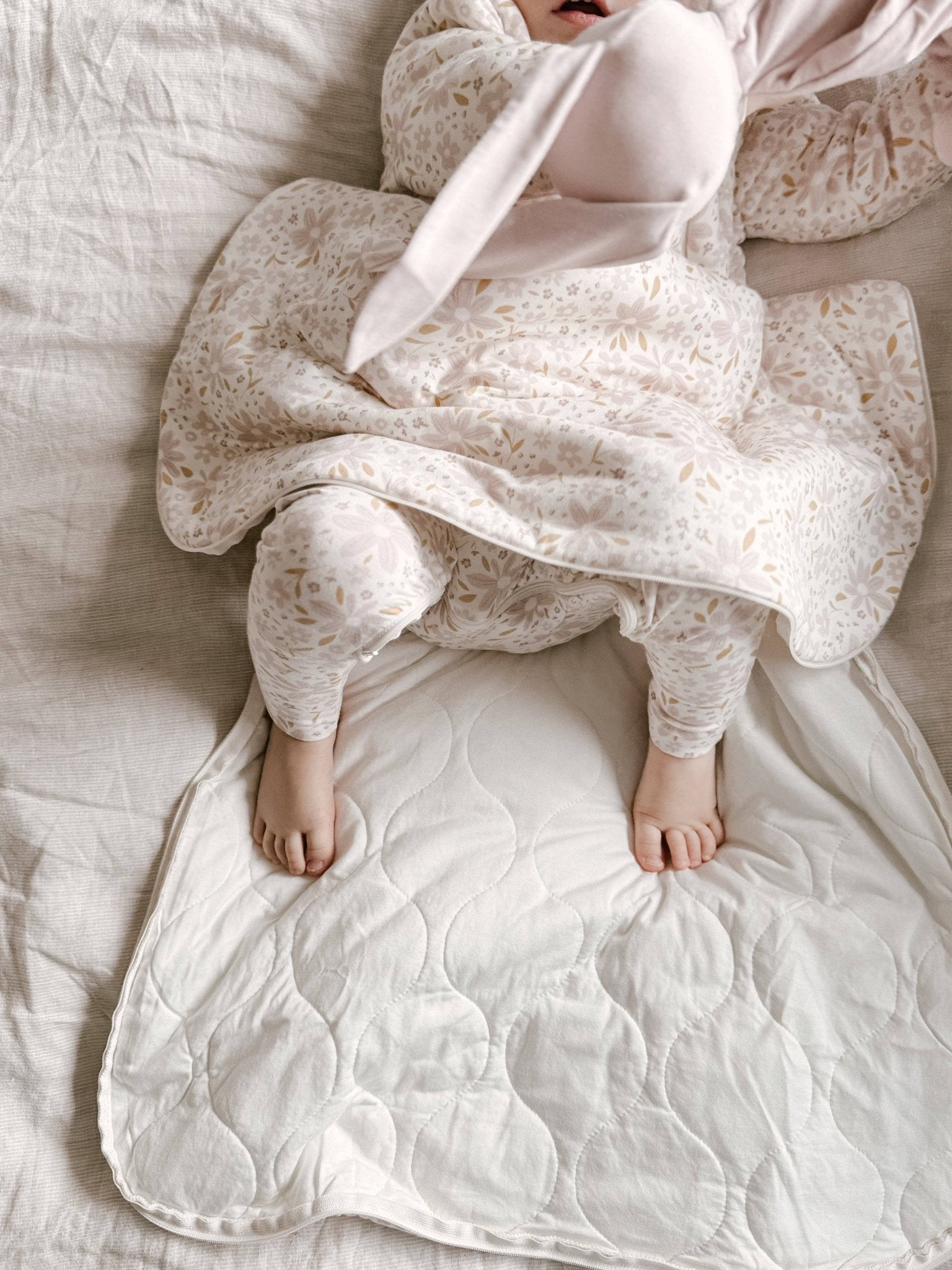 gunamuna - LONG SLEEVE SLEEP BAG : Magnolia / 18 - 24M / 2.6 gunamuna - enjoykidsus