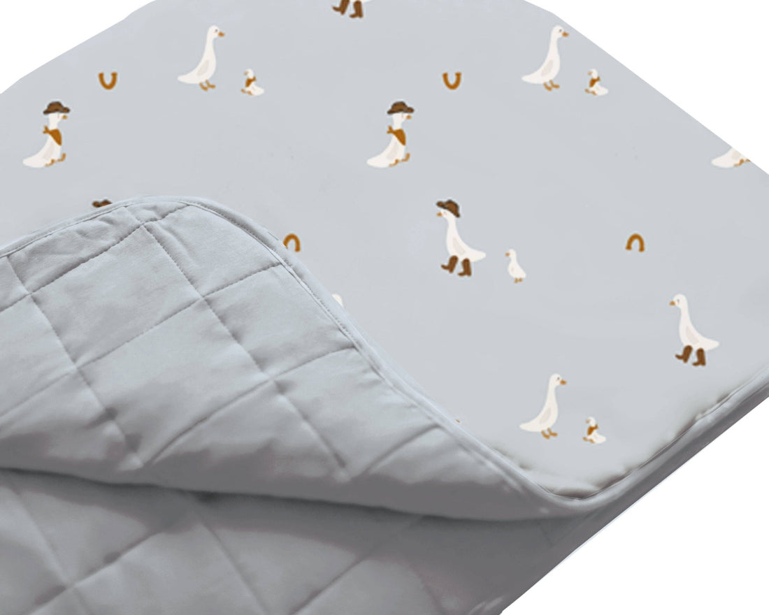 Gunnamuna Cloud Blanket – Cowboy Goose 2.5 Tog | Bamboo Toddler Comforter gunamuna