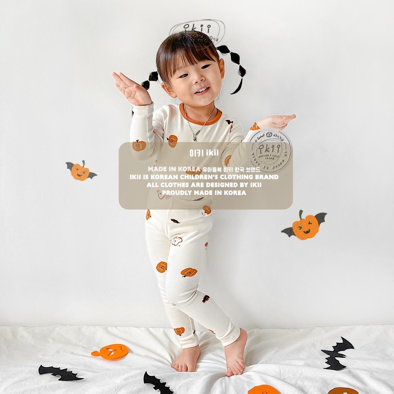 Halloween Pumpkin Friend pajamas set ikii - enjoykidsus