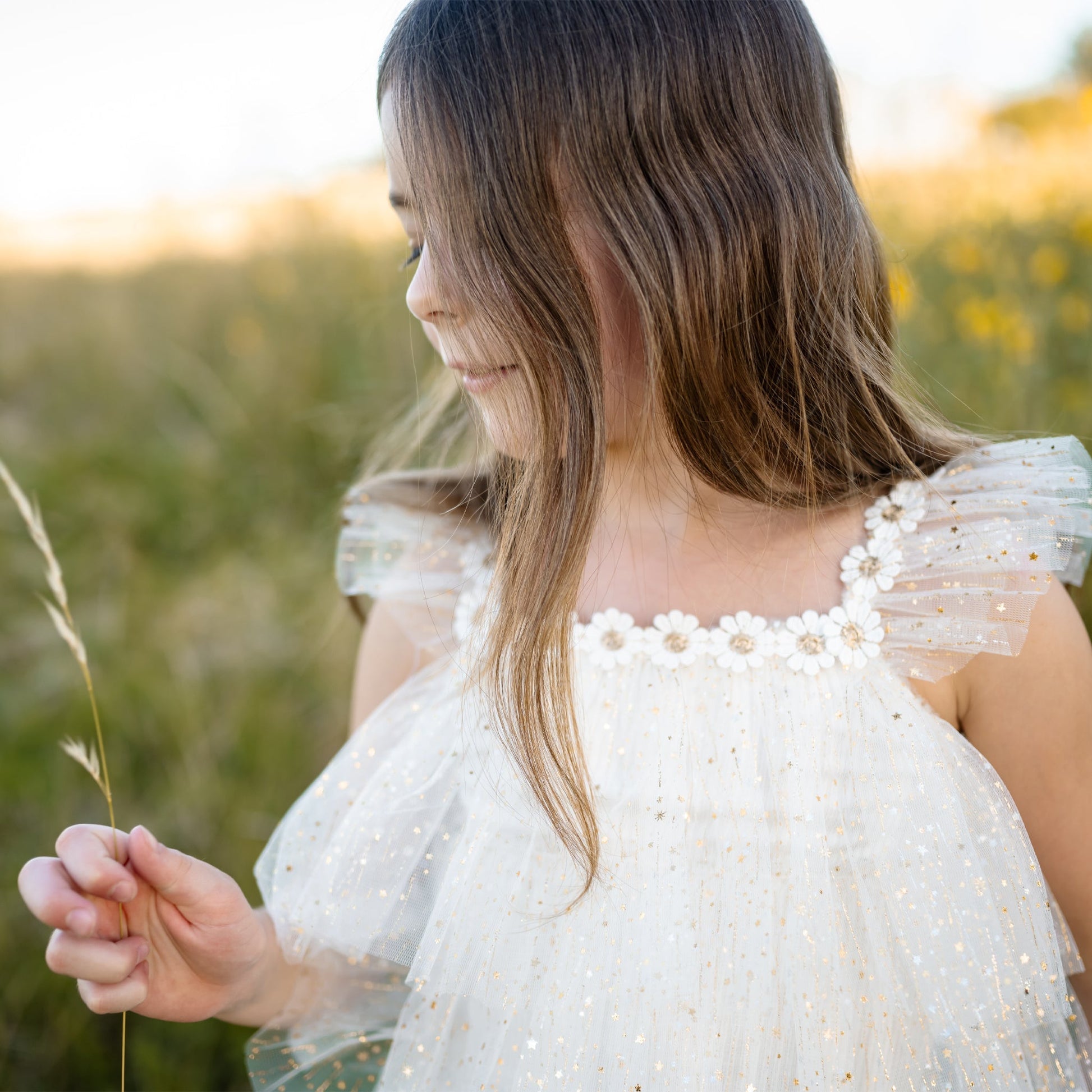 Harper Layered Dress - White Petite Hailey - enjoykidsus