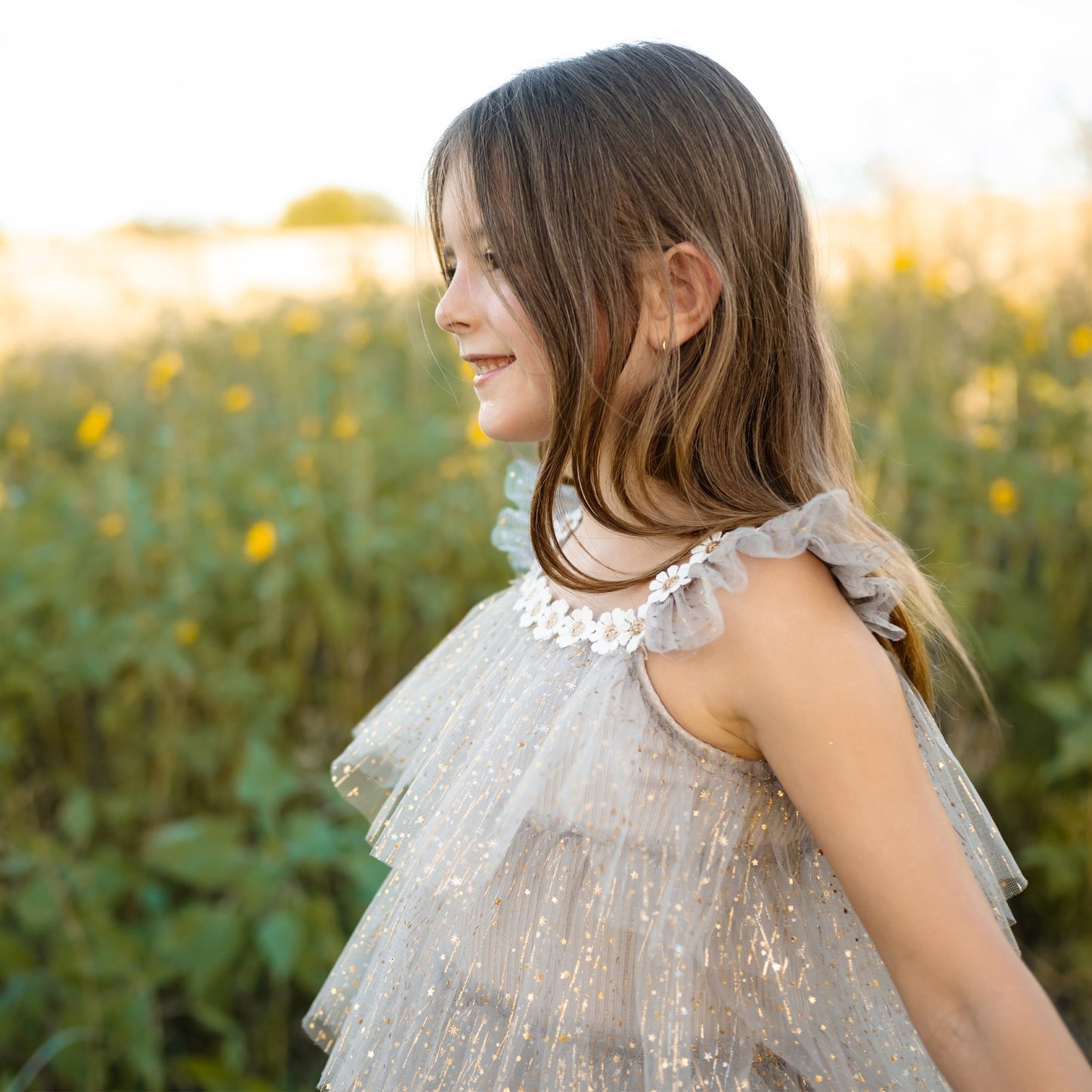 Harper Layered Dress - White Petite Hailey - enjoykidsus