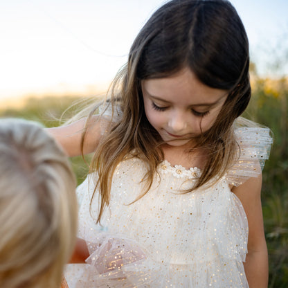 Harper Layered Dress - White Petite Hailey - enjoykidsus