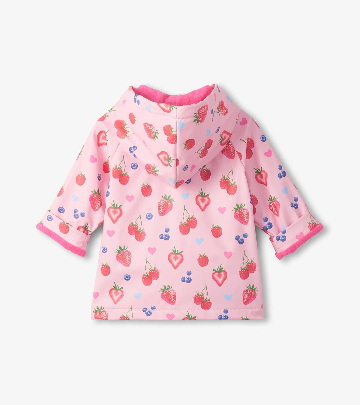 Hatley Baby &amp; Toddler Girls Summer Berries Button-Up Rain Jacket
