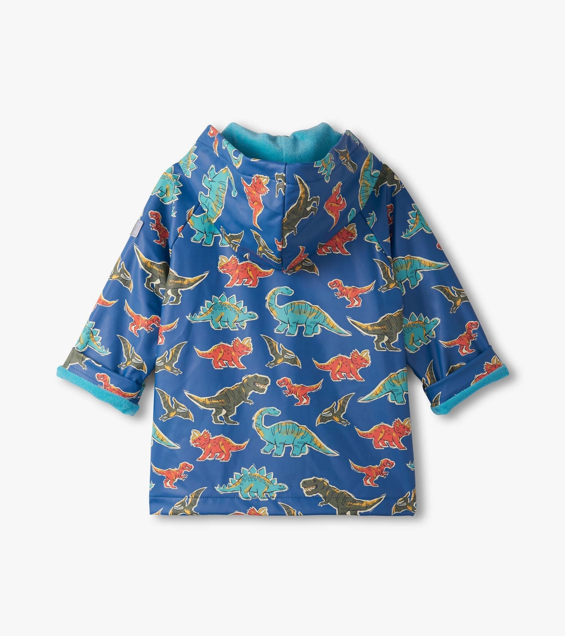 Hatley Baby &amp; Toddler Snap up raincoat Dino Roar Hatley