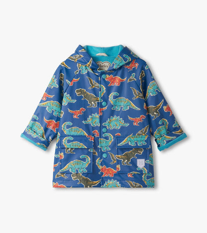 Hatley Baby &amp; Toddler Snap up raincoat Dino Roar Hatley