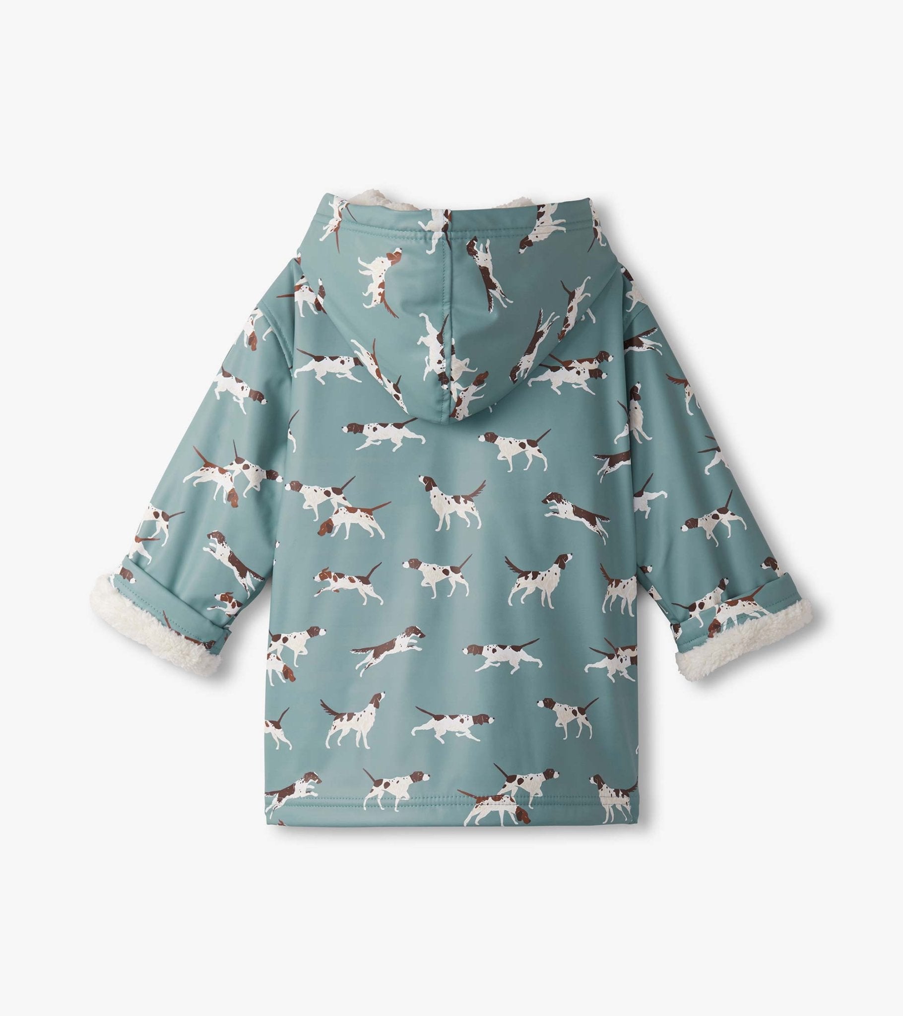 Hatley Sherpa Lined Zip - Up Rain Jacket Hunting Dogs Hatley