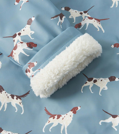 Hatley Sherpa Lined Zip - Up Rain Jacket Hunting Dogs Hatley