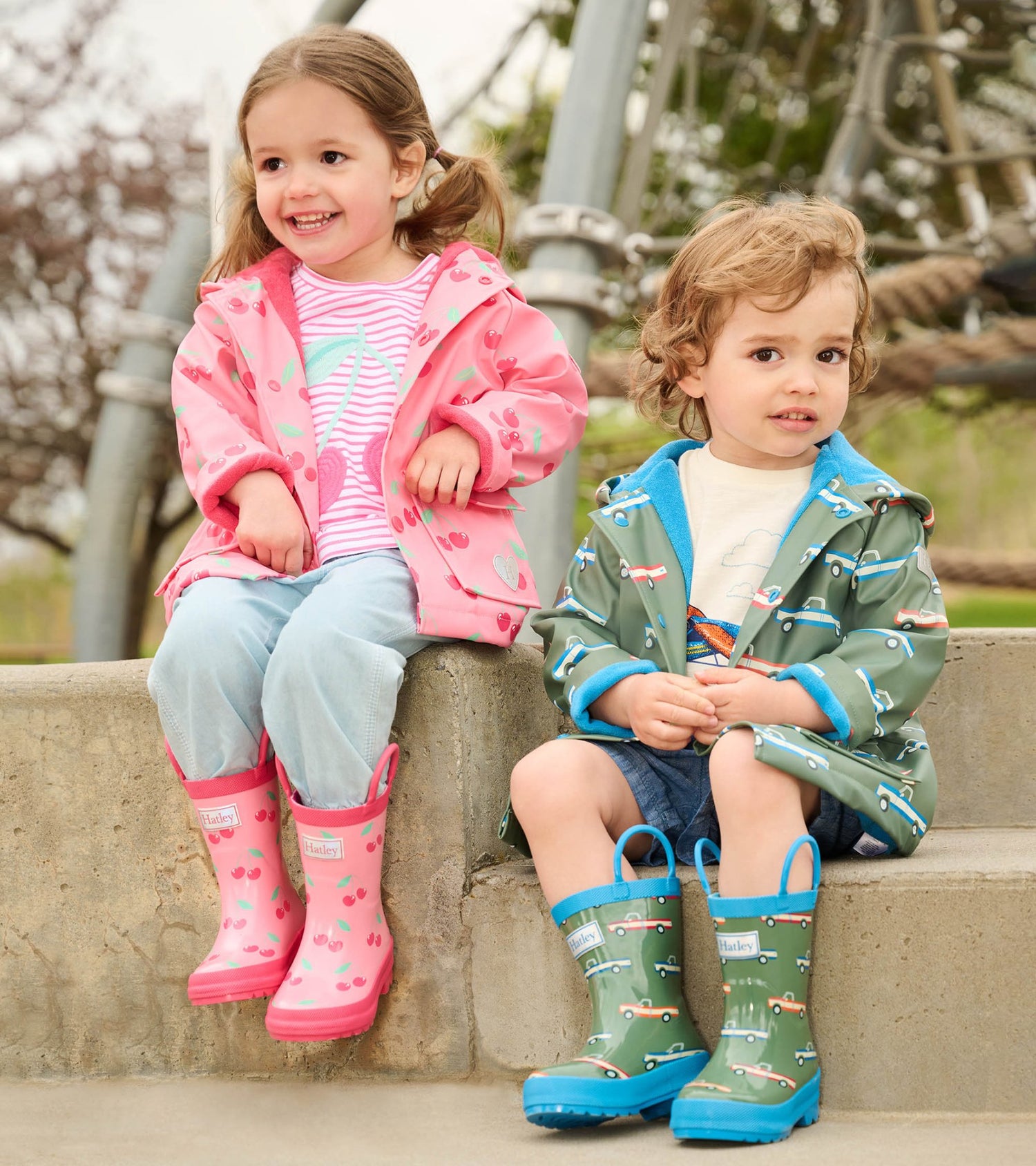 Hatley Toddler Snap up Raincoat - Big Truck Hatley