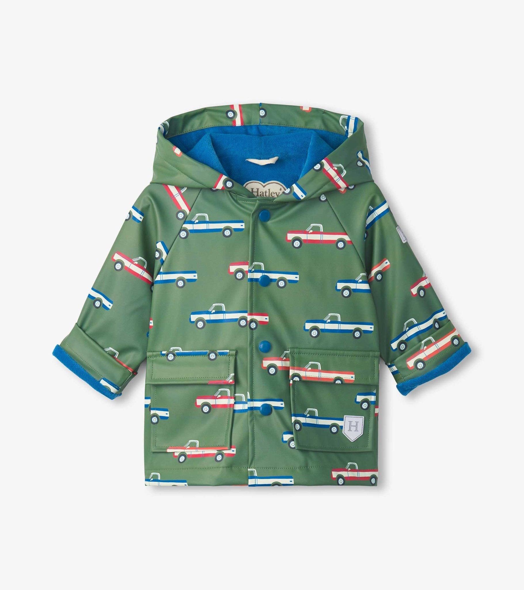 Hatley Toddler Snap up Raincoat - Big Truck Hatley