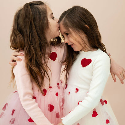 Heart Tutu Dress - Pink Petite Hailey - enjoykidsus