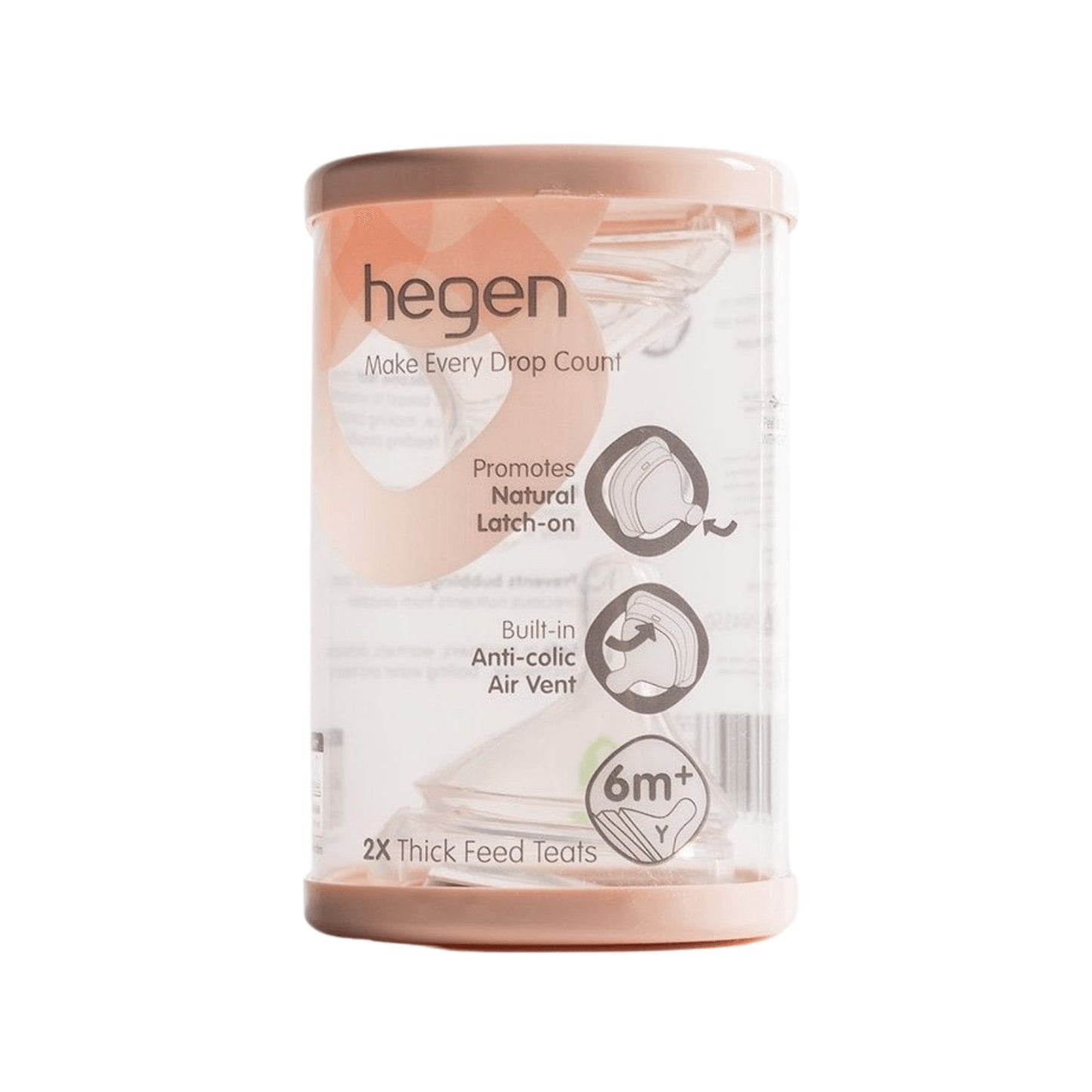 Hegen Nipple Thick Feed, 2 - Pack (for thickened liquids) Hegen - enjoykidsus