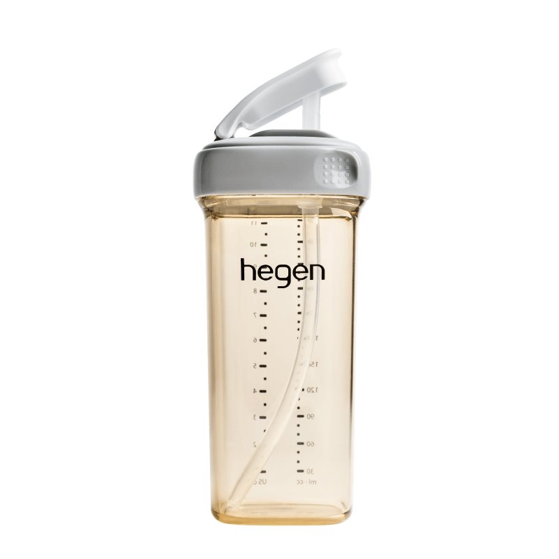 Hegen PCTO™ 330ml/11oz Straw Cup PPSU Grey (9 months and above) Hegen - enjoykidsus