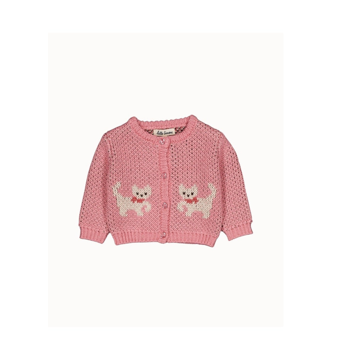 Hello Simone Baby Jeannette Cardigan in Kitty Pale Rose