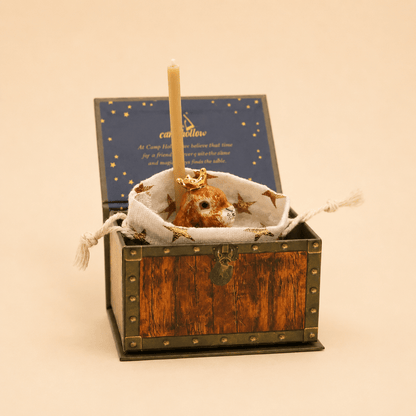 Camp Hollow Highness Hare Birthday Candle Holder | Porcelain Cake Topper