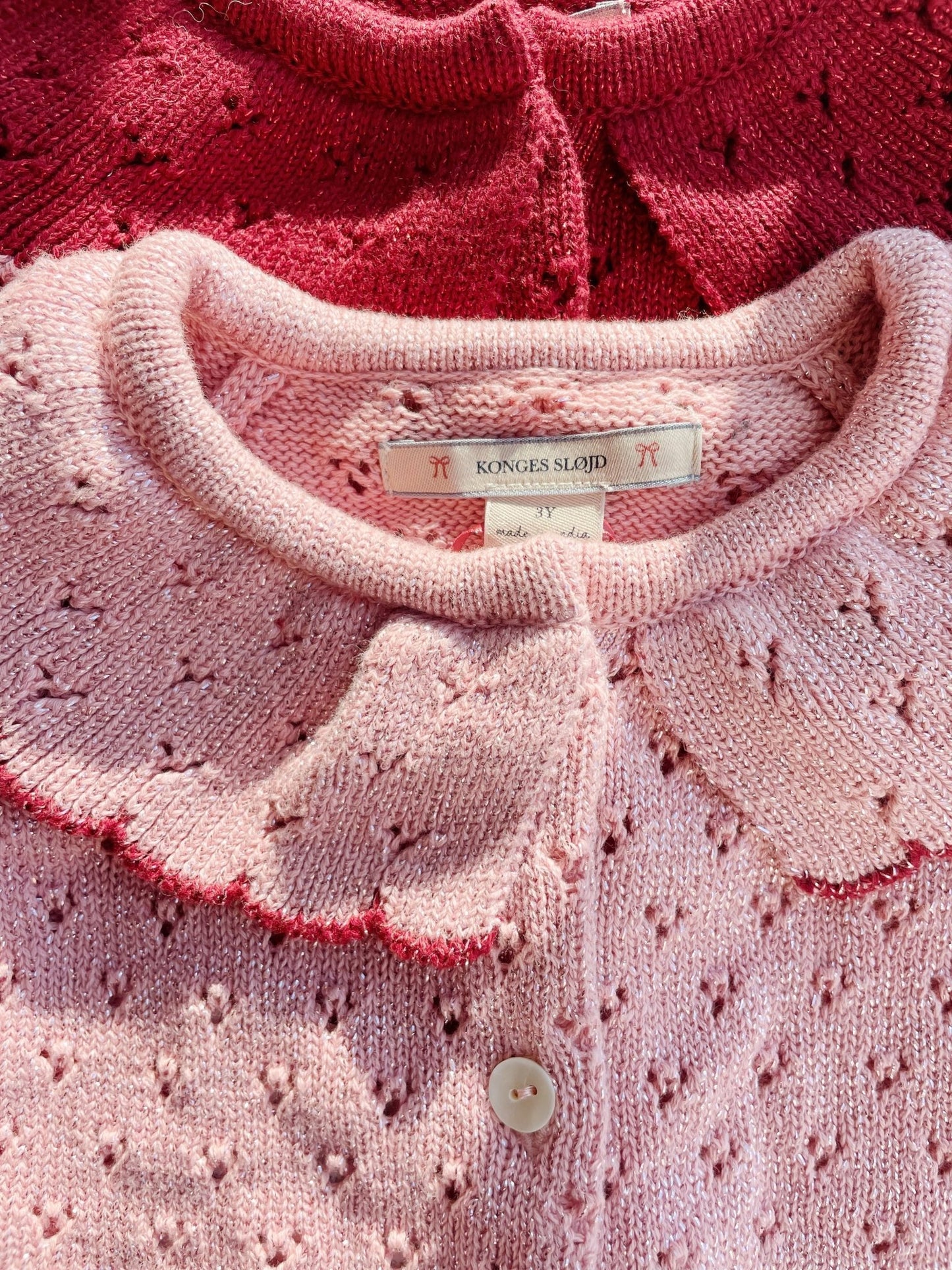 HOLIDAY KNIT CARDIGAN - mellow rose Konges Sløjd - enjoykidsus