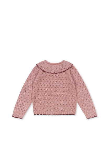 HOLIDAY KNIT CARDIGAN - mellow rose Konges Sløjd - enjoykidsus