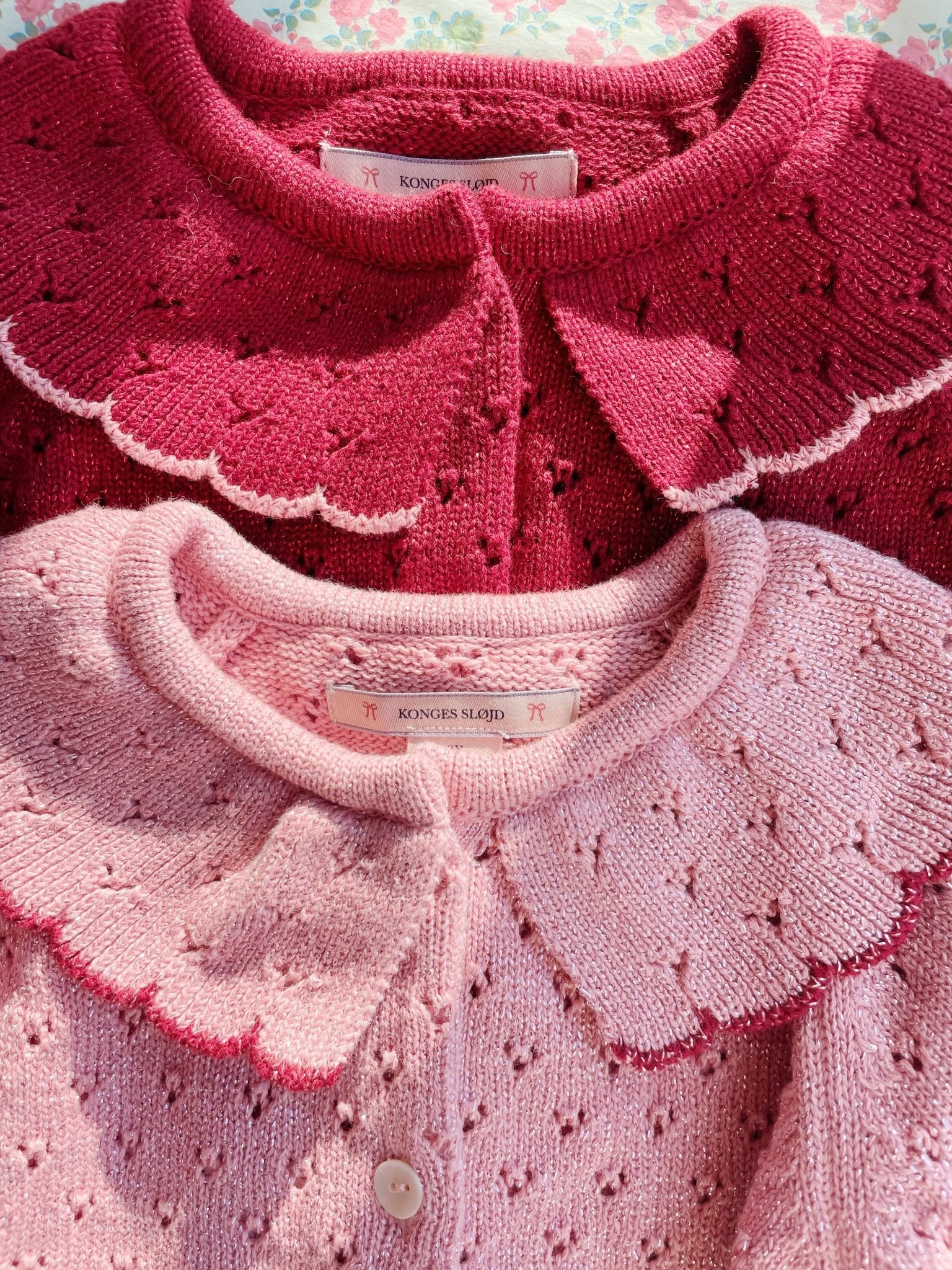 HOLIDAY KNIT CARDIGAN - mellow rose Konges Sløjd - enjoykidsus