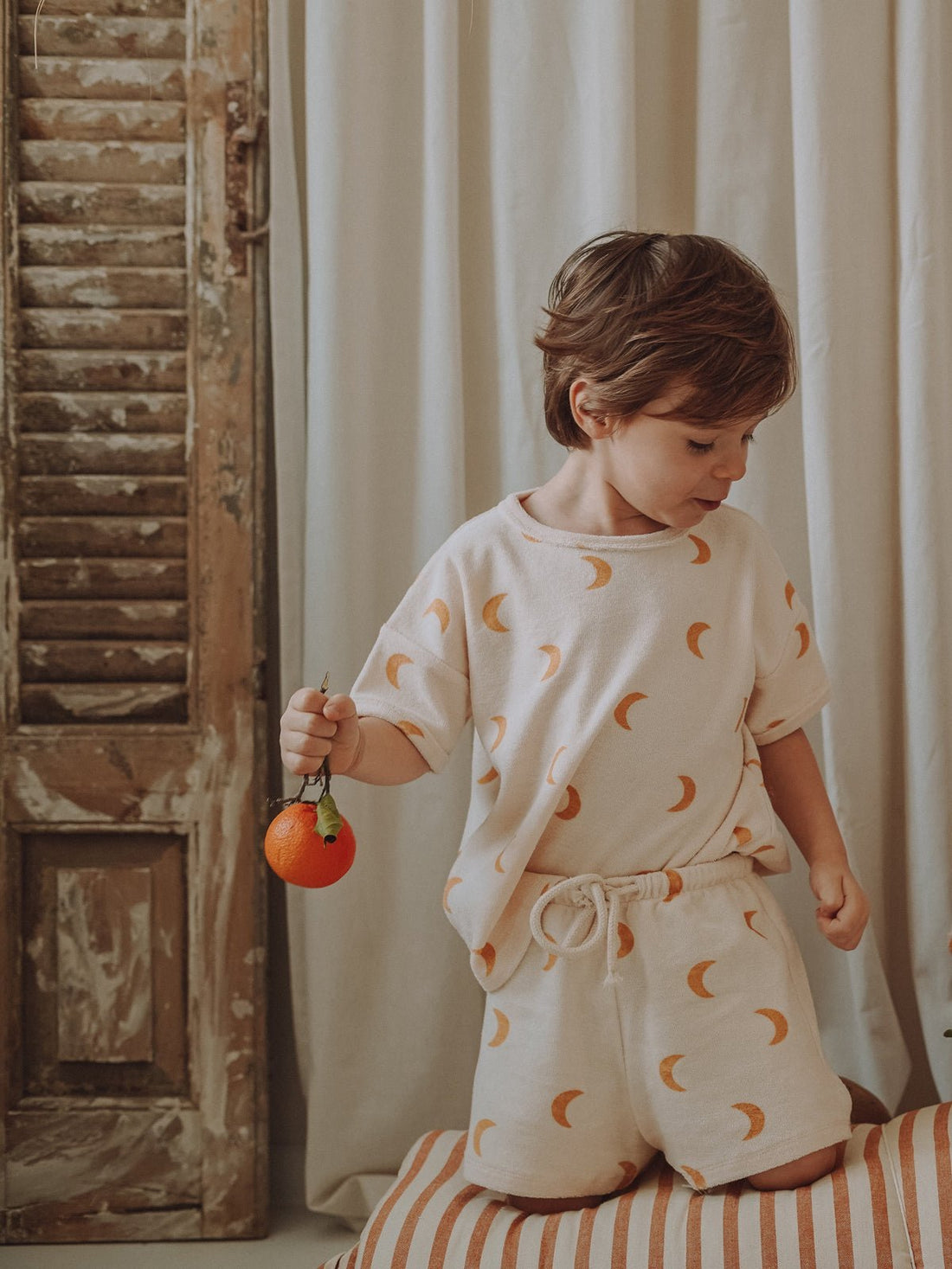 Organic Zoo Honey Midnight Terry Rope Shorts Organic Zoo