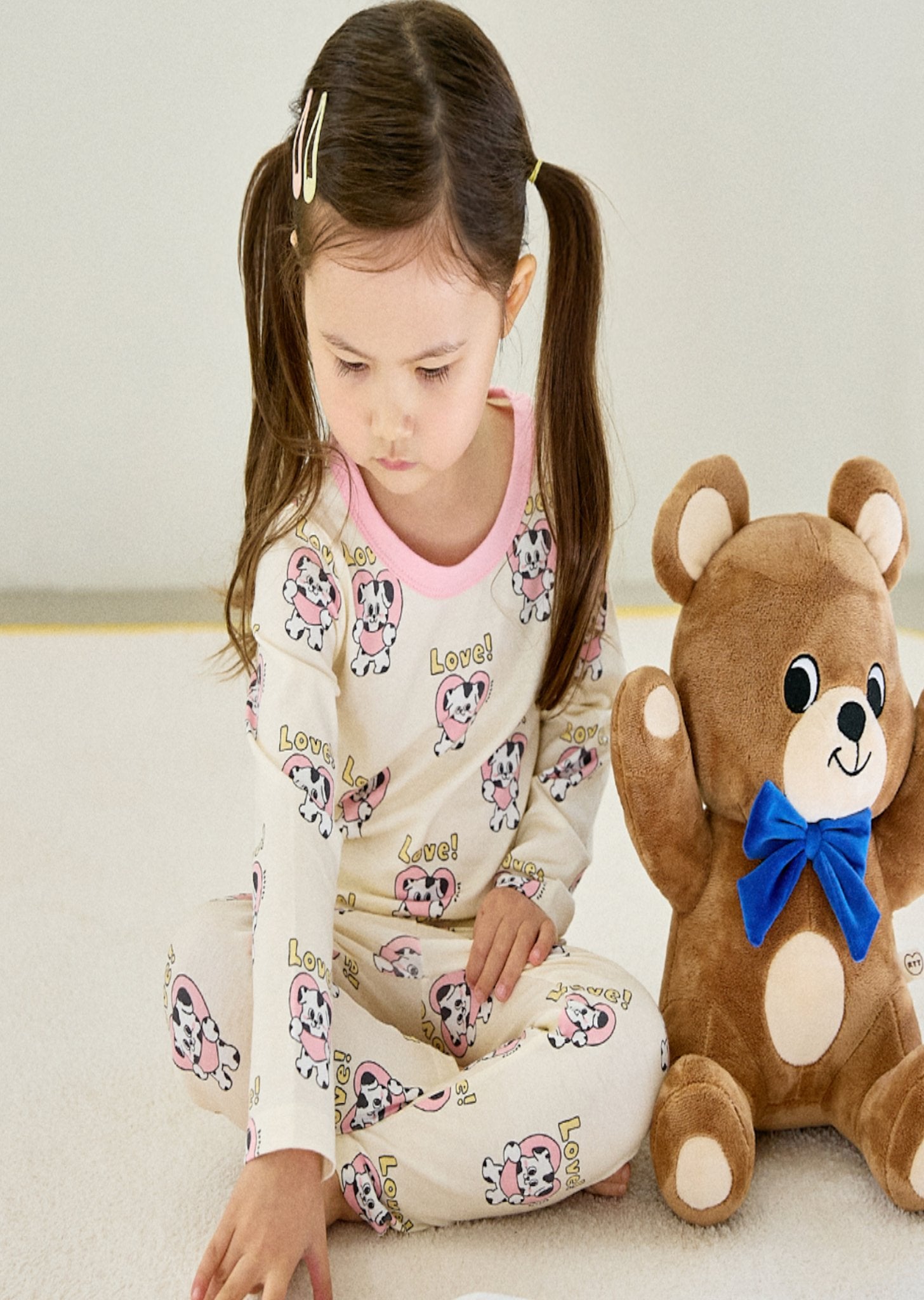 Honey sticky indoor wear - heart kitty pink Rototo bebe