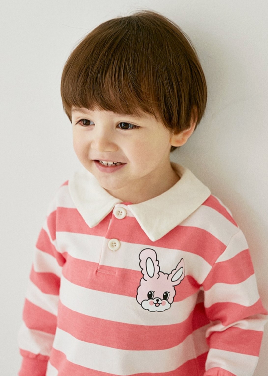 Honey Stripe T-shirt Pink Rototo bebe - enjoykidsus