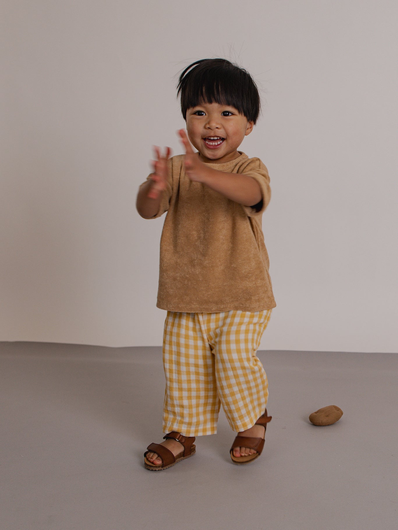 Honeycomb Gingham Fisherman Pants Organic Zoo