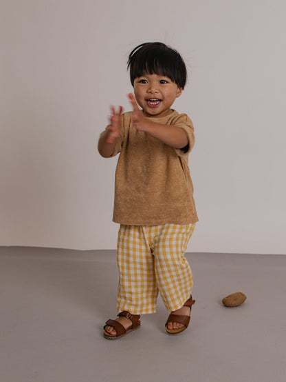 Honeycomb Gingham Fisherman Pants Organic Zoo