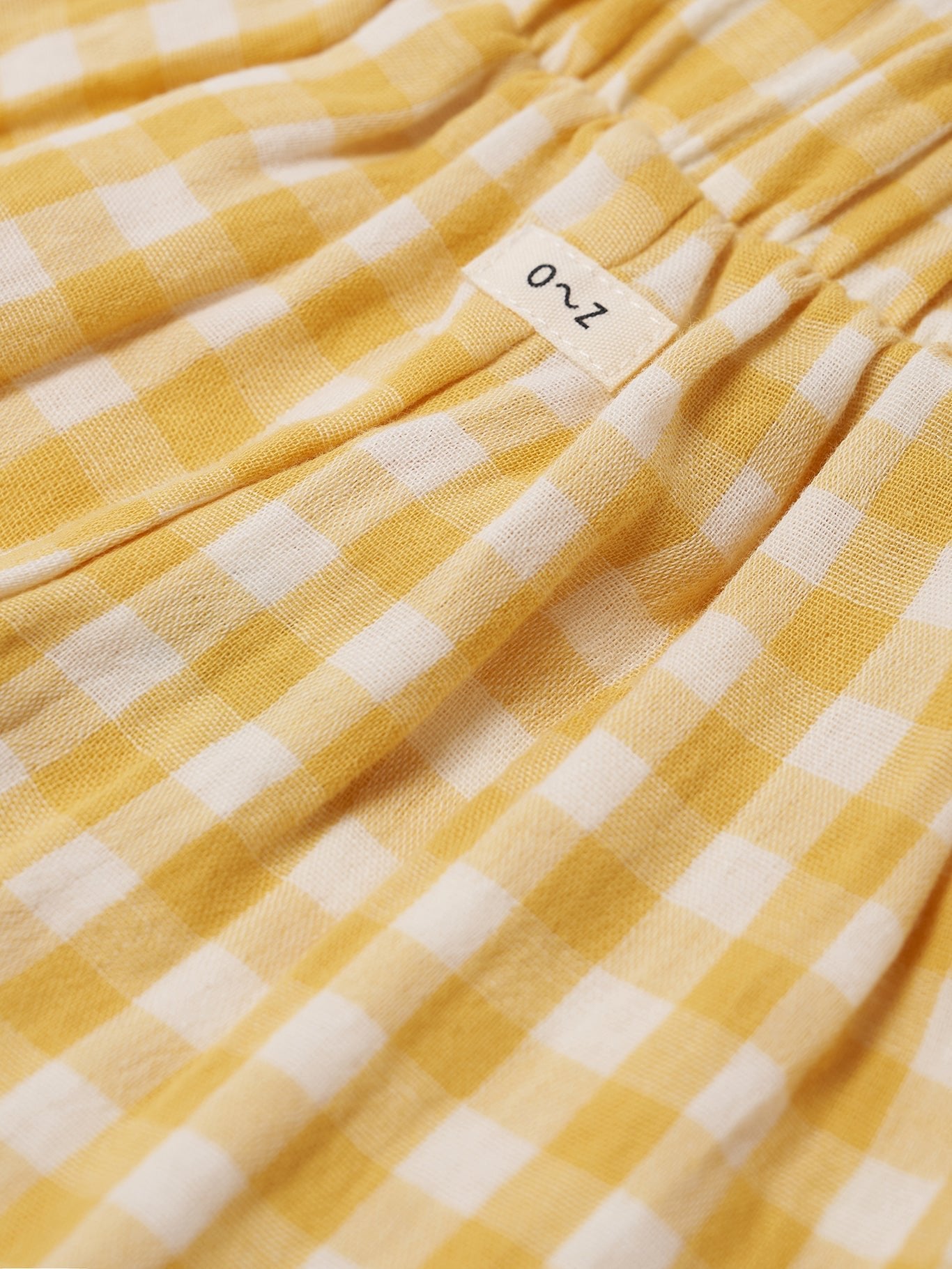 Honeycomb Gingham Fisherman Pants Organic Zoo