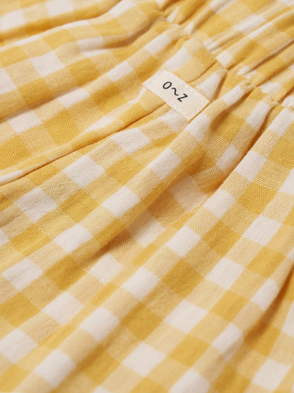 Honeycomb Gingham Fisherman Pants Organic Zoo