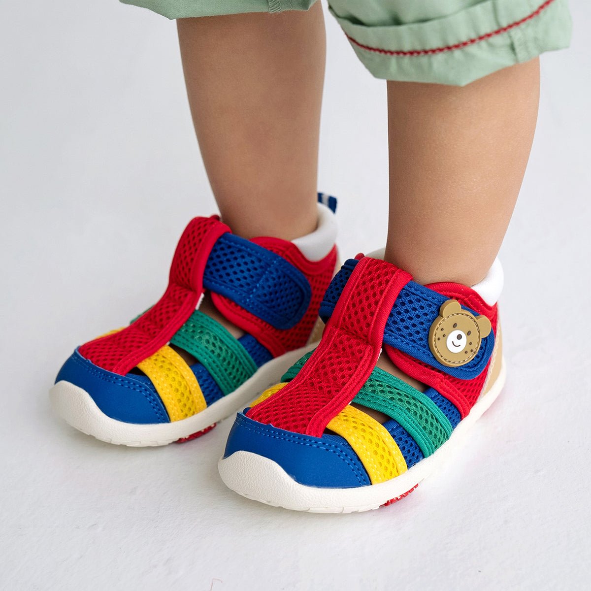 HOT BISCUITS BABY SANDAL - RED MIKI HOUSE