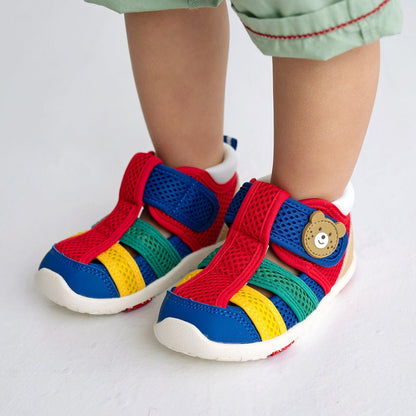 HOT BISCUITS BABY SANDAL - RED MIKI HOUSE