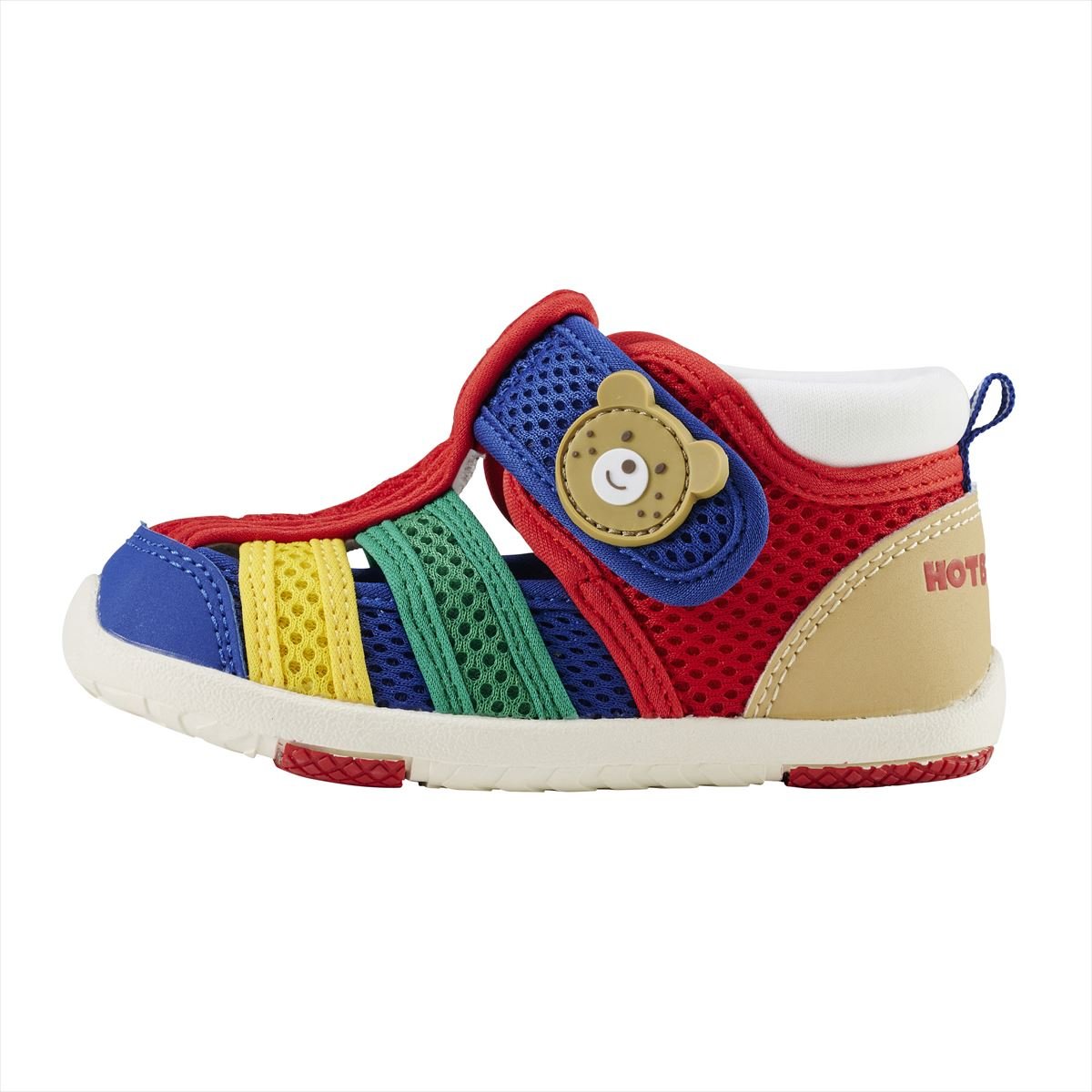 HOT BISCUITS BABY SANDAL - RED MIKI HOUSE