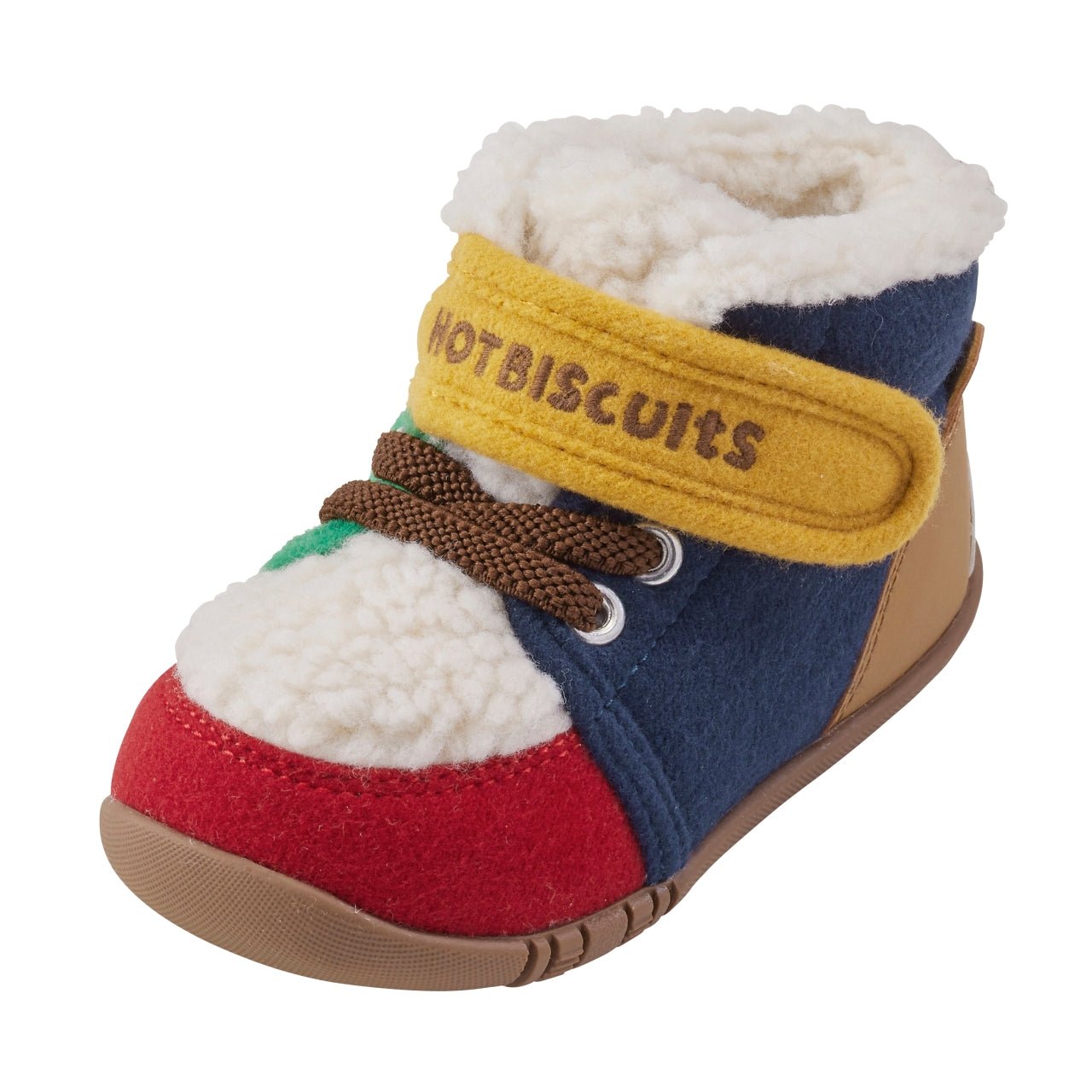 Hot Biscuits Beans Boa First Walker Shoes – Color Blocks Mikihouse