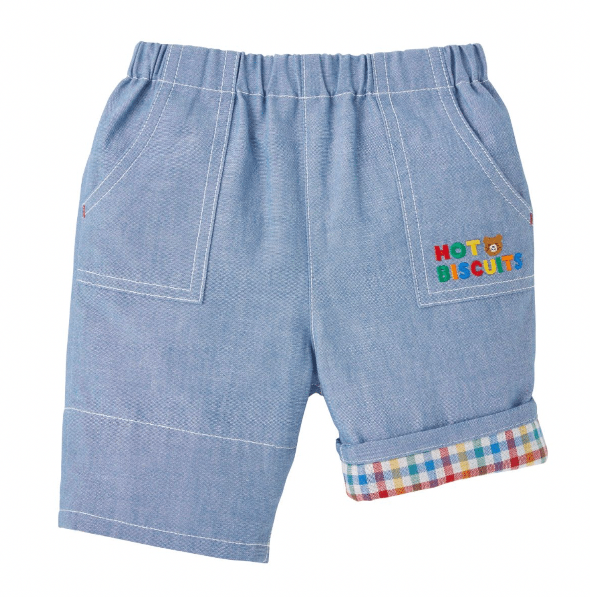 Hot Biscuits Color - Accent Cotton Shorts – 6/8 Length MIKI HOUSE