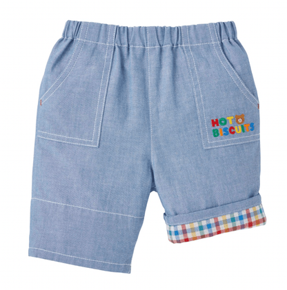 Hot Biscuits Color - Accent Cotton Shorts – 6/8 Length MIKI HOUSE
