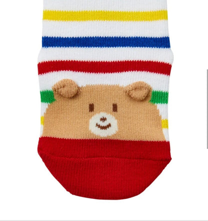 HotBiscuits socks stripe bear - Mikihouse - enjoykidsus