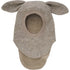 Huttelihut Bunny Ears Wool Balaclava in Camel Melange - product view