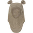Huttelihut Teddy Ears Wool Fleece Balaclava in Savannah Melange - product view