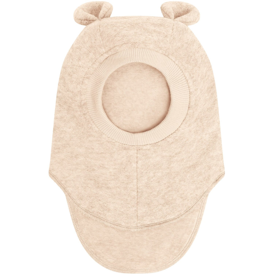 Huttelihut Teddy Ears Wool Balaclava in Sand Melange - product view