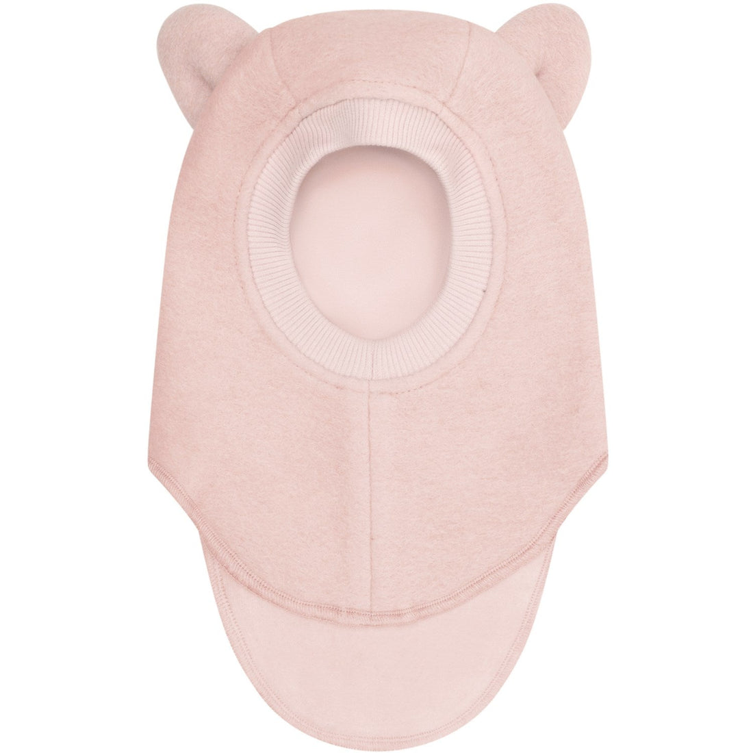 Huttelihut Wool Balaclava with Ears in Rose Smoke - product view