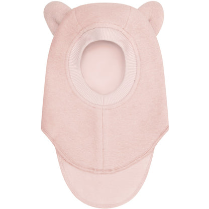 Huttelihut Wool Balaclava with Ears in Rose Smoke - product view