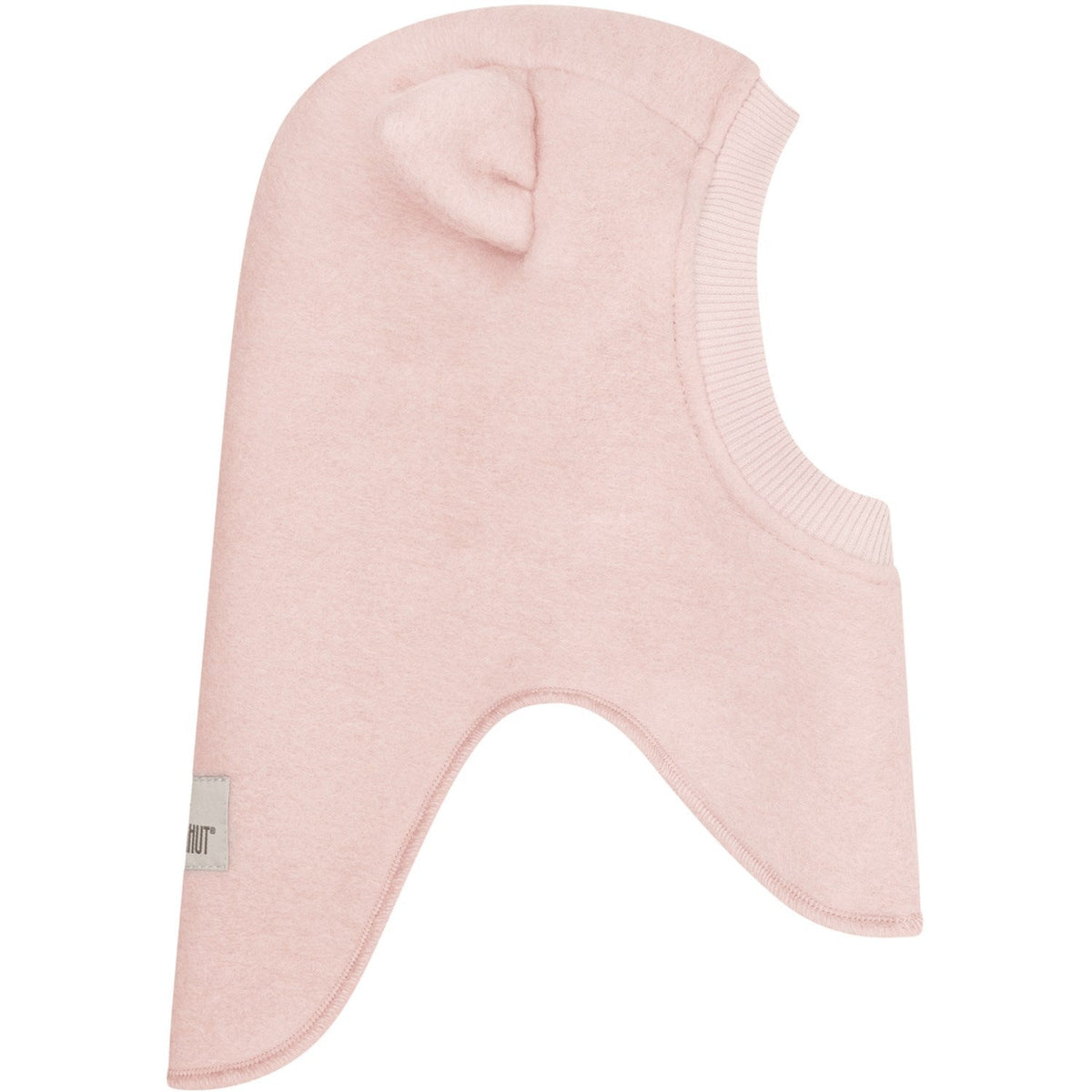Huttelihut Wool Balaclava with Ears in Rose Smoke - detail view 2