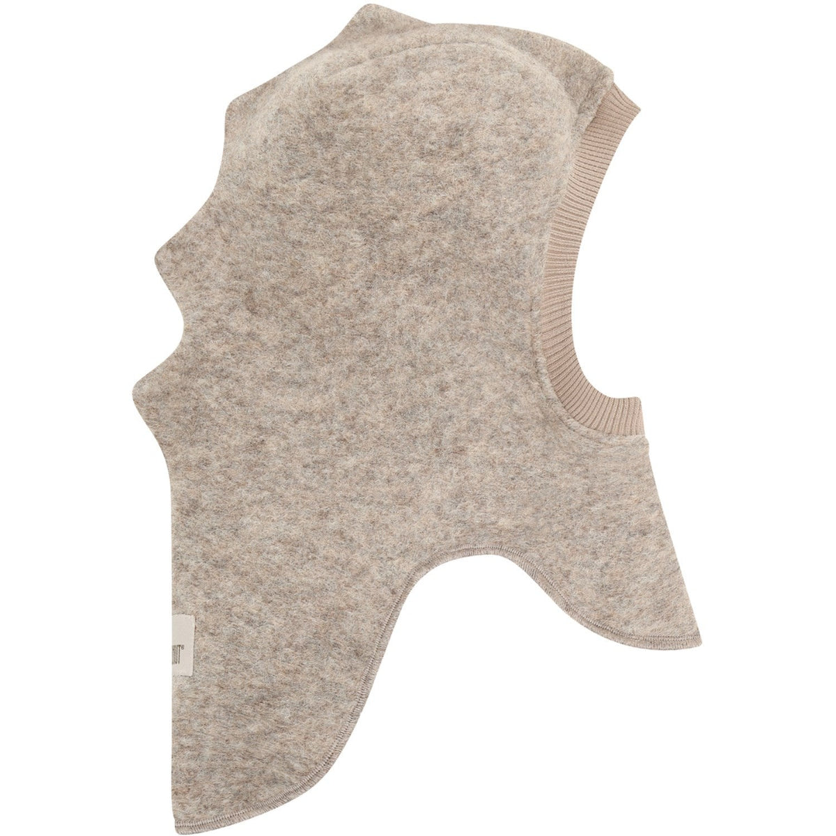 Huttelihut Dinosaur Wool Balaclava in Camel Melange - product view