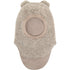 Huttelihut Teddy Ears Wool Teddy Balaclava in Camel Melange - product view