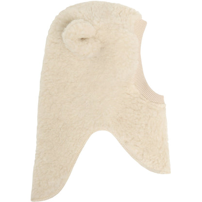Huttelihut Teddy Ears Wool Teddy Balaclava in Cement - detail view 2
